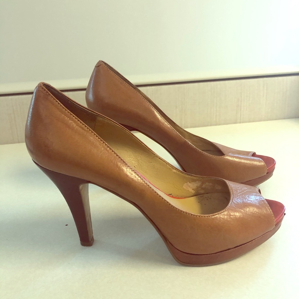 Nine West Platform Open Toed Pumps - image 1